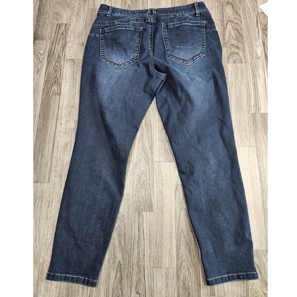 Angels Forever Young 360 Sculpt Skinny Jeans Women 14 Blue Stretch Denim - Picture 2 of 11
